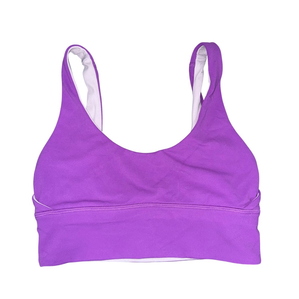 Lululemon Align Reversible Bra Women 4 Purple Lavender Excellent Nulu Yoga